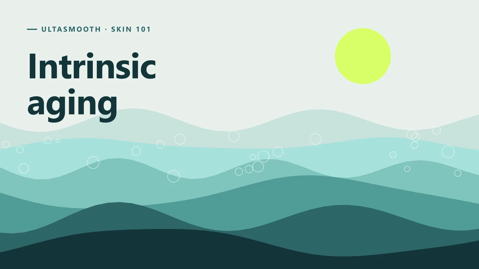 ภาพกราฟิกประกอบบทความ Intrinsic aging กับ Photoaging ต่างกันอย่างไร